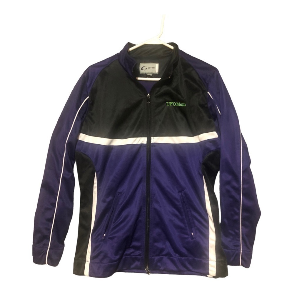 - Women’s Zip Up Gym Jacket UFO Mom With back embroidery Size XL